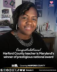 CONGRATULATIONS!! A Harford County teacher is the Maryland recipient of a  national foundation's award for excellence!  https://www.wbaltv.com/article/teacher-erica-richardson-national-award-nea-foundation-maryland/66124664