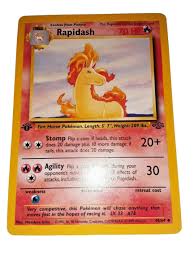 Rapidash in the expedition pokémon trading card game set. Collectible Card Games Rapidash 44 64 1st Edition Nm Near Mint Jungle Set Non Holo Pokemon Card Woodlandssuites Com