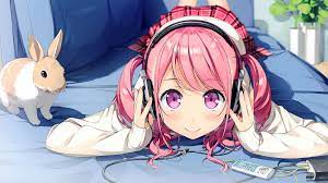We hope you enjoy our growing collection of hd images to use as a background or home screen for your smartphone or computer. Cute Anime Girl With Headphones And A Bunny Hd Wallpaper 1920x1080 Id 62761 Wallpapervortex Com