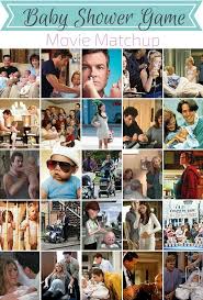 Fun Baby Shower Game Movie Matchup Fynes Designs Easy Baby Shower Games Fun Baby Shower Games Free Baby Shower Games