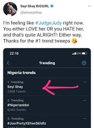 Gimme love o, cos i really need it right now. Seyi Shay Reacts To Criticisms Over Her Comment About A Contestant On Nigerian Idol Sirlocation 1 Ent Businesses And Promotion Portal