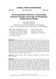 It is the oldest newspaper, having. Pdf Environmental Realities Evaluating Climate Change Coverage Of Philippine Online News Media