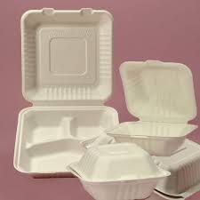 Molded Fiber Clamshell Take Out Containers Take Out Containers Biodegradable Products Wholesale Packaging Supplies