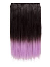 I might do this but only on the bottom or highlights. Dip Dye Straight Hair Extensions Natural Black Dark Purple
