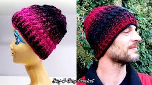 Knitting Patterns Bag How To Crochet His And Hers Matching Beanie Set Unisex Hat Bagoday Croc Crochet Hat Pattern Beanie Hat Crochet Pattern Crochet Hats