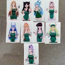 Breast milk anime starbucks Tohsaka Power Nejire Lucoa Komi Aqua Asuna  Chika | eBay