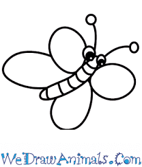 Butterfly drawing easy methods : How To Draw A Cute Butterfly