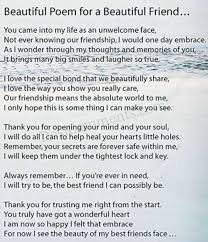 Awe Cute Friend Poems Friendship Poems Best Friend Poems
