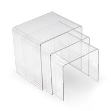 Modway Casper Clear Acrylic Nesting Tables 3 Piece Set When You Need A Table Or Two For A Small Modern Space The Sol Nesting Tables Modway Glass Furniture