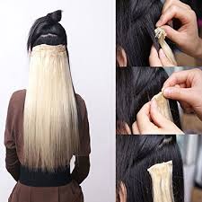 * cheveux extension a clip naturel * 50cm brun foncé 120gram un morceau de vrais cheveux. S 8 Noilite Extensions 58 Cm Glattes Haar Und Weiche Zum Aufstecken Extensions Haar Clips Naturel Noir Dunkelblau Amazon De Beauty