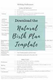 Customizable Birth Plan Template Free Editable Pin On Online Project Planning Templates
