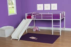 Metal, 11 slats for strong support , no box spring needed, perfect mattress foundation bunk slide bed for boys and girls, metal construction with fine finish slide design increases children's fun inclined ladder design reduces climbing resistance amazingly simple to assemble and. White Junior Loft Bed With Metal Slide Twin Size Bunk Kids Play Furniture Fun Ebay