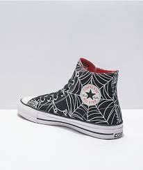 Converse Chuck Taylor All Star Pro Spiderweb Black White Skate Shoes Zumiez