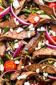 I don't know if this is the best steak marinade, but it comes in close. Steak Salad Recipe With Spinach Mushrooms Easy Weeknight Recipes