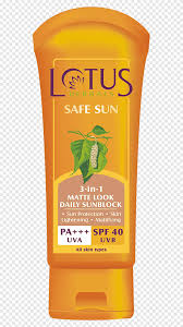 Product used lotus herbals moisturising sunscreen lotion 30pa++. Sunscreen Lotion Cream Lotus Herbals Safe Sun 3 In 1 Matte Look Daily Sunblock Spf 40 Factor De Proteccion Solar Sun Lotion Cream Herbal Png Pngegg