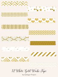12 White Gold Washi Tape Png 242809 Illustrations Design Bundles Gold Washi Tape Washi Tape Washi