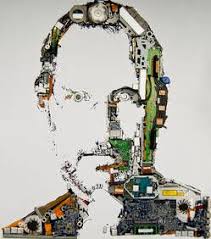 Objet Geek Du Week End L Electro Portrait De Steve Jobs Portraits Creatifs Vieux Ordinateurs Objet Geek