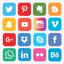 Set Of Popular Social Media Icons Facebook Instagram Snapchat Twitter Apple Youtube Pinterest Amazon Linkedin Blogger Youtube Viber Gmail Behance Flickr Whatsap In 2020 Social Media Icons Logo Design Free Templates