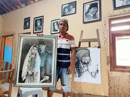 Kamu bisa menggambar sketsa bunga sakura ini menggunakan pensil yang kemudian. Pemuda Megulunglor Hobi Lukis Sketsa Wajah Mampu Menambah Perekonomian Keluarga