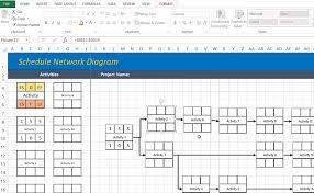 How To Create A Schedule Network Diagram In Excel