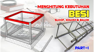 Untuk mengetahui kebutuhan besi, pertama tama kita perlu mengetahui. Menghitung Kebutuhan Besi Pada Sloof Kolom Dan Balok Part 1 Youtube