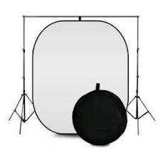 A traditional backdrop support system is the most common mounting solution for photography studios. Reversible Black White Photo Backdrop Stand Backdropsource