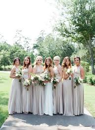 Gorgeous Houston Wedding In Style Me Pretty Oyster Ballgowns Twobirds Bridesmaid Dresses A R Bridesmaid Bridesmaid Dress Styles Multiway Bridesmaid Dress