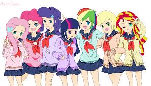 The Mane 7 Mlp Anime By Aimieqilah On Deviantart Now animerg provides anime rips as well. the mane 7 mlp anime by aimieqilah on
