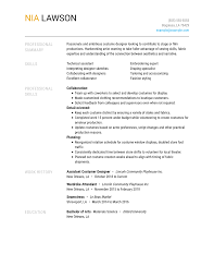 Real estate, landlord tenant, estate planning, power of attorney, affidavits and more!. Winning Costume Designer Resume Example Myperfectresume