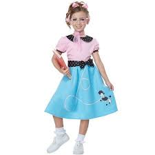 Girls 50 S Sock Hop Dress Poodle Skirt Costume Walmart Com Poodle Skirt Costume Sock Hop Outfits Poodle Skirt