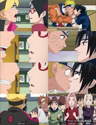 Boruto And Sarada S Kiss Vs Naruto And Sasuke S As Parents As Kids History Repeats Itself Epi Naruto Manga Desenho De Anime Memes Engracados Naruto