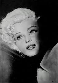 The background makes full use of 10B. Monroe. B4 Kent Paper pencil drawing 