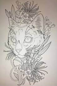 Tattoo Ideas Cat Draw 38 Ideas For 2019 Cat Tattoo Tattoo Design Drawings Art