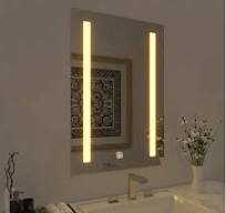 [Hot Item] Hangzhou Mirror Factory Wholesale Bathroom Glass Makeup Mirror 3  Lights