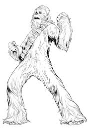 Color chewbacca online with the interactive coloring machine or print to color at home. Chewbacca Coloring Page