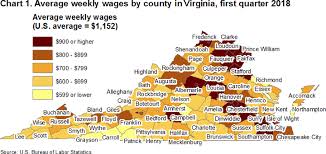 County Employment And Wages In Virginia First Quarter 2018