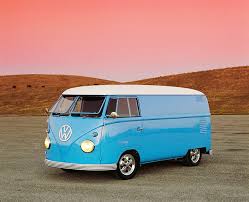 Image result for Dove Blue 1950 VW Bus