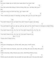 Colbie Caillat Try Chords Capo 1 Ukulele Chords Songs Ukulele Music Music Chords