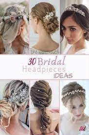 30 Bridal Headpiece Ideas Amazing Wedding Hair Accessories For Every Bride Hairstyles Bridal Floral Headpiece Wedding Hair Half Wedding Hair Accessories