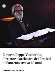 Morte del Maestro Peppe Vessicchio: Un'icona della musica