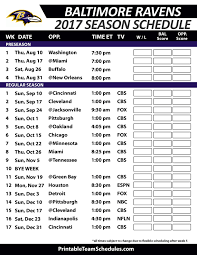 Baltimore Ravens Football Schedule 2017 Seattle Seahawks Seattle Seahawks Football Seahawks