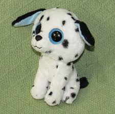 Black And White Beanie Baby Dog Ty Fetch Dalmatian Dog Boos 6 034 Big Eyed Plush Beanie Toy Black White Blue Eyes Dalmatian Dogs Beanie Boos Beanie