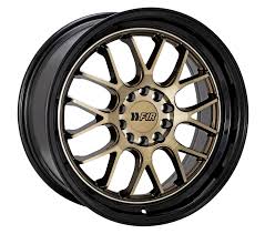 18" F1R F21 Bronze w/ Black Lip 5x114.3 / 5x120 Dual Pattern ( Stagger –  EUDM Autosports