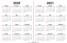 Free printable monthly calendar 2021 is available here. Free 2020 2021 Calendar