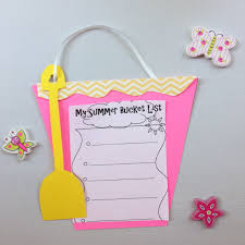 Fill out a memory book together to reflect on the best moments of the . Sweet Magnolia Way Summer Bucket List End Of The Year Craft