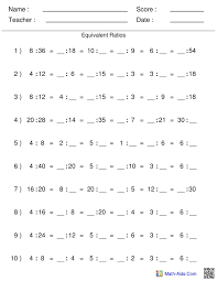 Equivalent Ratios Mathematical Equations Equivalent Ratios Math Fractions