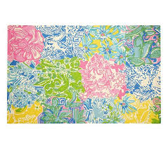 Shop the latest arrivals from lilly today. Lilly Pulitzer Multicolored Floral Pattern Wool Rug