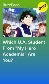 Test your tv trivia knowledge with netflix quizzes, tv show quizzes and more. Which U A Student From My Hero Academia Are You Anime Quizzes My Hero Academia Superhero Quiz