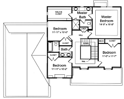 Two bedroom home plans may have the master suite on the main level, with the second bedroom upstairs or on a lower level with an auxiliary den and private bath. Two Story Home Plans With Second Floor Master