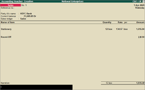 Record an expense in a payment voucher. Sales Of Goods And Services I Tally Erp 9